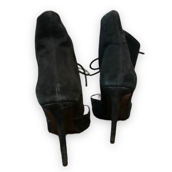ZARA Woman Black sued Ankle Bootie/ Pumps - Picture 6 of 7
